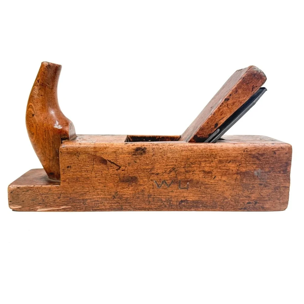 Antique 19th Century Wooden Hand Plane - J.&H.M Extra Qualität Iron - Number 8
